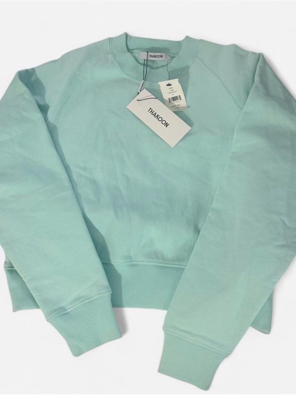 Thakoon Pastel Mint Crewneck Sweatshirt